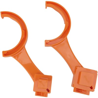 2 Pièces Clé pour Tuyau d'Égout de VR ABS Outil Multiple Mâle Femelle Clé pour Raccord d'Égout de VR pour 3 po 4 po orange