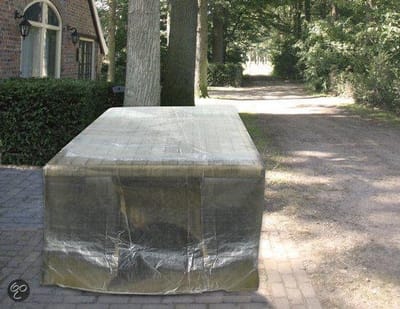 Cover-it afdekhoezen - transparante tafel- en bankhoes 185x110x75 cm - 1 stuk - waterdicht en UV-bestendig