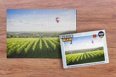Puzzel Luchtballon - Druivenplant - Licht - Legpuzzel - Puzzel 1000 stukjes volwassenen
