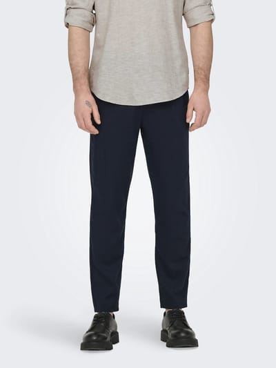 ONLY & SONS Chinobroek ONSLEO Tapered fit - cropped Linnen Chinobroek