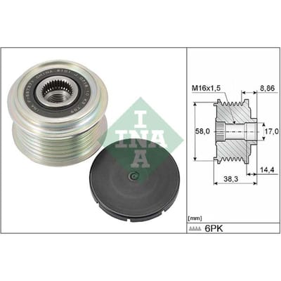 Schaeffler Ina Generator vrijloop INA 535 0296 10