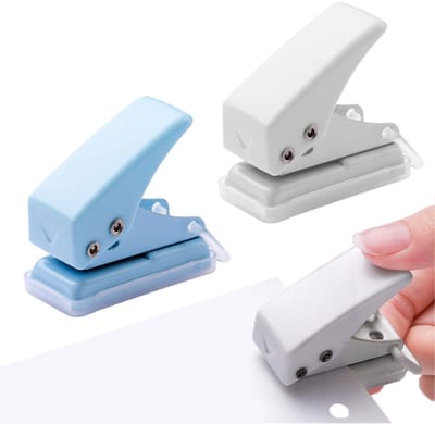 SPHProducts - Mini Perforator - 2 Stuks Draagbare Gatenpons - Perfect voor Kantoor en School - ideaal voor DIY Projecten - compact en lichtgewicht - ge...