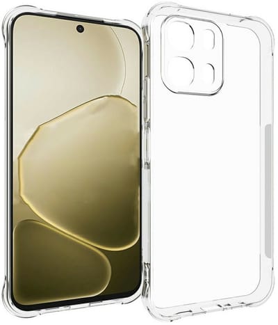 Coverup Hoesje - Geschikt voor OPPO A6 5G Hoesje - Coverup TPU Back Cover met AirBag Corners - Transparant