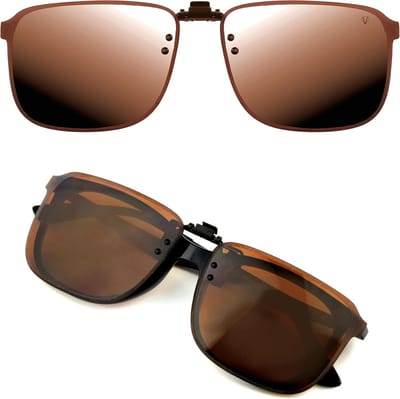 Thijox - Gepolariseerde Zonnebrilclip Opklapbaar Ultralicht Zonnebriloverzetbril 100% UV-bescherming voor Heren en Dames, Perfect voor Vakantie, Stran