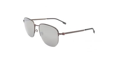 BOSS1538-F-SK-R80-57 Hugo Boss Heren 57mm Matte Donker Ruthenium Zonnebril BOSS1538-F-SK-R80-57