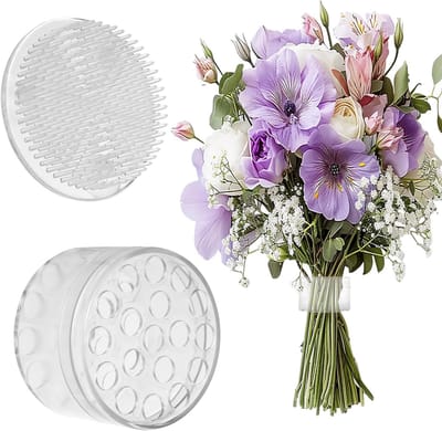2 Stuks Transparante Bloemhouders, Spiralen Ikebana Stamhouder, Ronde Plastic Bloemenvogel voor DIY Boeket en Thuisdecoratie
