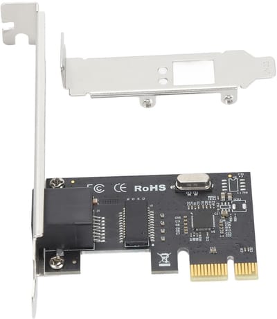 Allecto - Gigabit Ethernet - PCI Express Netwerkkaart - Hoge snelheidsoverdracht - Desktopcomputer - Stabiele verbinding - RJ45-adapter - Geschikt ...