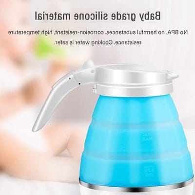 Elektrische Waterkoker - Opvouwbare Koker - Reizen en Kamperen - Dubbele Spanning - 0.6L Capaciteit - Wit
