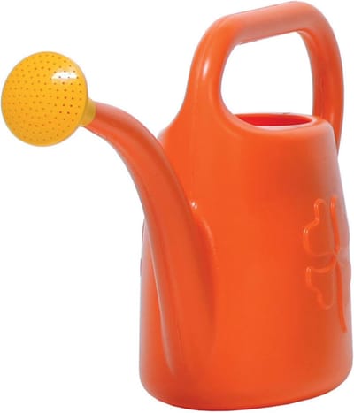 Gieter Kunststof - Waterkan Tuin - Planten Water Geven - Afneembare Zeef - 50 x 15 x 30 cm - Oranje