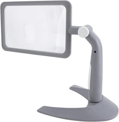 Versterkte Loep met Verlichting en 48 LEDs - 2.5X Vergroting, 3 Kleurtemperaturen, Ideaal voor Lezen en Slechtzienden