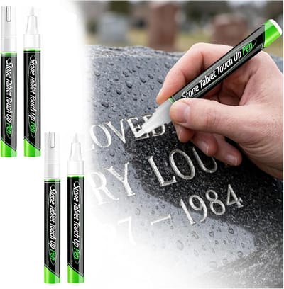 Permanente Stiften - Herstel Markers - Opschriften Herstellen - Snel Drogen Dekkend - 2 Stuks - Wit