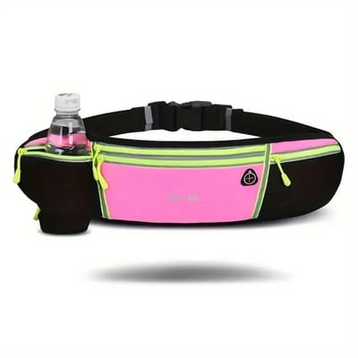 Livano Heuptas - Heuptasje - Heuptasjes - Money Belt - Dames - Heren - Festival - Wandelen - Fanny Pack - Roze/Geel