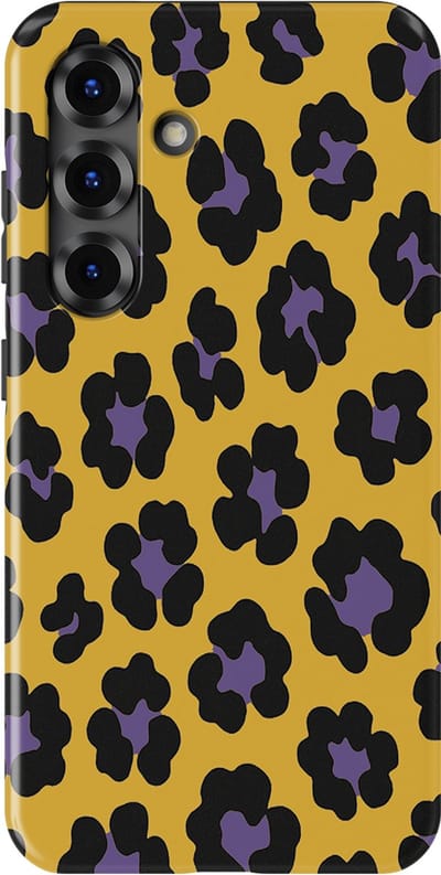DripCase Luipaard Hoesje Samsung Galaxy S25 | Backcover met Mag | Hoesje met Dierenprint Samsung Galaxy S25 Wild Electric