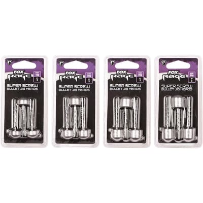 Fox Rage Super Screw Bullet Jig Heads 15g