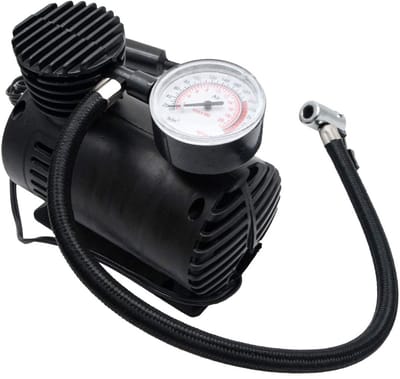Dailygoods- Luchtpomp 12V 300PSI - Draagbare Compressor - Mini Luchtcompressor - Met Manometer - Voor Banden/Sportballen/Luchtbedden