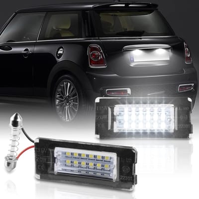 Kentekenplaatverlichting LED - Verlichtingsset Auto - Veilige Nachtrit - Foutloos CAN-bus Systeem - 12 Volt - Wit