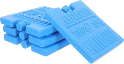 Herbruikbare Vriesblokken - Koelblokken Lunchbox - Langdurig Koel Vermogen - Eenvoudig Schoon Te Maken - 4 Stuks - Blauw