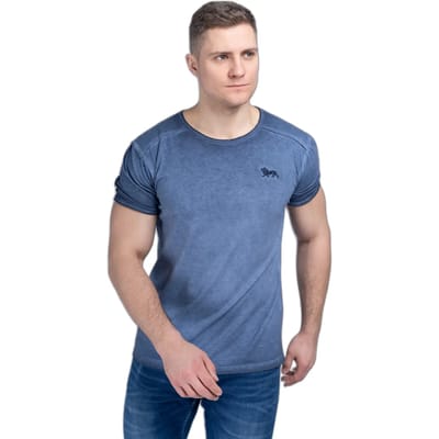 Lonsdale T-Shirt Portskerra T-Shirt normale Passform Washed Blue-XL