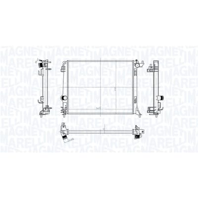 Radiator, motorkoeling MAGNETI MARELLI 350213207500