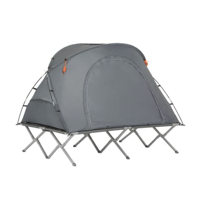 SoBuy OGS60-L-HG Opblaasbare Camping Tent - Lichtgrijs & Draagbaar