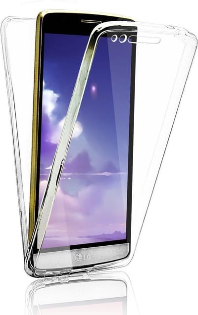 Hoesje geschikt voor LG G6 - Volledige 360 Graden Bescherming (Voor en Achterkant) Edged Siliconen Gel TPU Case Screenprotector Transparant Cover Hoesje - (0.5mm)