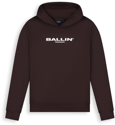 Ballin Amsterdam - Heren Regular fit Sweaters Hoodie LS - Brown - Maat L