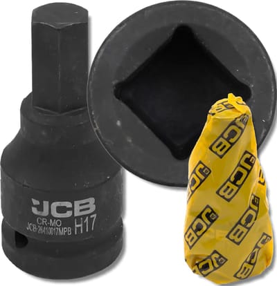 JCB Cr-Mo Serie - Zeskantige Udarowa Nasadka - 17mm - 3/4" Aandrijving - Zeshoekig