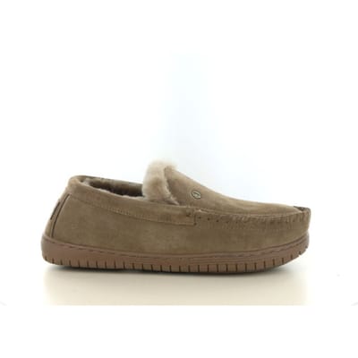 Warmbat Grizzly Suede Heren Sloffen - Bruin