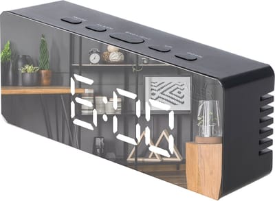 Adler - Wekker - klok - LED-display - Temperatuurmeting - Zwart - AD 1189B