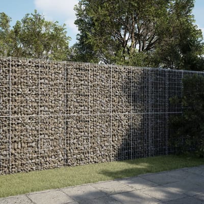 vidaXL - Schanskorf - 300x100x200 - cm - gegalvaniseerd - ijzer - zilverkleurig