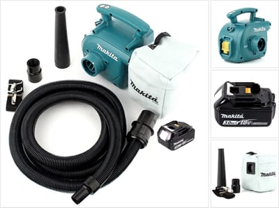 Makita DVC 350 F1 snoerloze stofzuiger 18V + 1x accu 3,0Ah - zonder lader