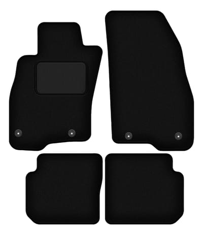 Zwarte veloursmatten voor: Fiat Punto 12' hatchback (2012-2018)