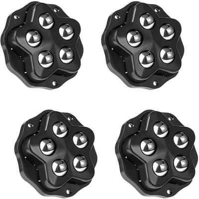 Meubelwielen 4 stuks - 5 ballen per wiel - 360 graden draaibaar - ideaal voor binnen en buiten - ShopVlot