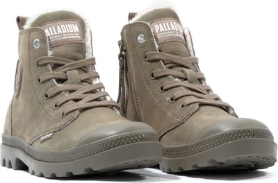 PALLADIUM Dames Pampa Hi Zip WL Winter Enkellaars Warm 95982 Groen