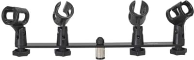 Microfoonstandaard voor 4 microfoons - Ideaal voor podcast, studio en podium