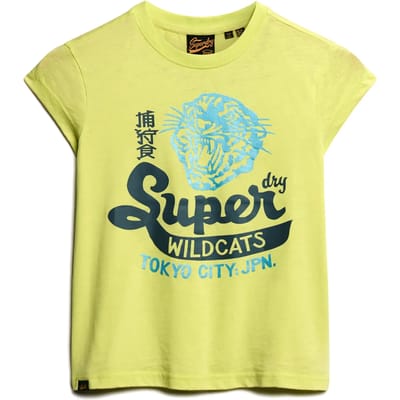 T-shirt Korte Mouw Superdry T-shirt Varsity Burnout à manches courtes
