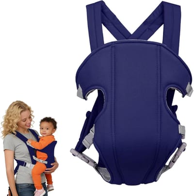 Babydrager - Baby draagzak - Hechte band - Multifunctioneel ontwerp - 26 x 23 cm - Donkerblauw