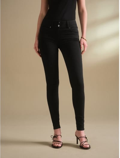 Next - Dames - Liftende, vormgevende jeans met skinny pasvorm - Zwart