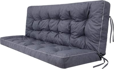Set Zitkussen voor Schommelbank en Tuinbank - 100x49cm Zitting + 100x56cm Rugleuning - Marineblauw
