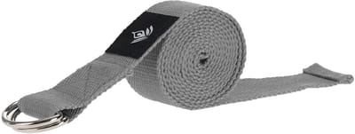 JHUBERS- Yogariem D-ring sluiting van metaal - 180 x 3,8 cm - Verstelbaar - Ideaal voor yoga/pilates - Verbeterde houding - Geschikt voor beginners/gevorderden - Yogastrop