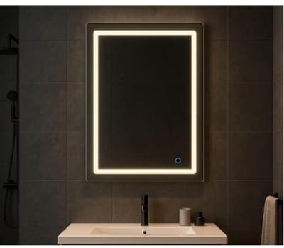 H&F LED Badkamerspiegel 60x80 cm – 3 Instelbare Witte Kleuren – Verlichte Spiegel Badkamer