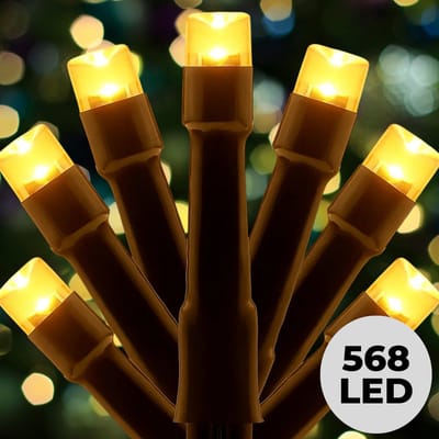 Lomera Kerstboomverlichting - Kerstverlichting - Kerstlampjes Clusterverlichting LED - 768 LED Lampjes - Extra Warm Wit - 5.5 Meter Lengte - Timer Functie - Lichtfuncties Controller - Binnen en Buiten - Ip44 LED - 8 Lichtfuncties - Geheugen