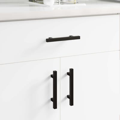 vidaXL - Kast - Handvat - 2 - st - Zwart - 150 - x - 12,3 - x - 35,2 - mm - Roestvrij - staal