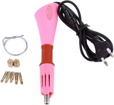 Rhinestone applicator met antislip grip en 7 verwisselbare tips voor kleding en schoenen, ideaal voor creatief knutselen