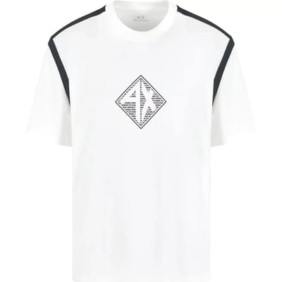 Short Sleeve Crew Neck Graphic Tee - White Shirts