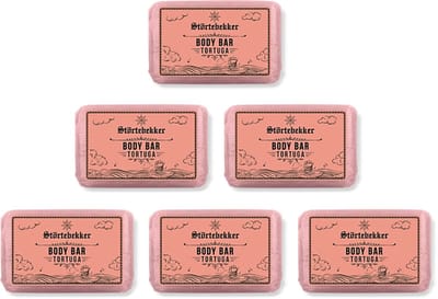 Störtebekker® Body Bar Tortuga - Plasticvrije Vaste Zeep & Douchegel Heren - Natuurlijke & Duurzame Lichaamsverzorging - Vegan Bodywash met Sheaboter - 120g