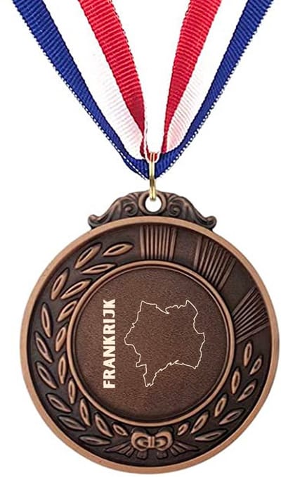 Akyol - frankrijk medaille bronskleuring - Piloot - toeristen - frankrijk cadeau - beste land - leuk cadeau voor je vriend om te geven