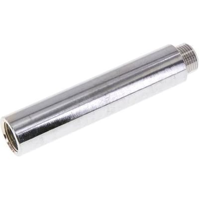 G 3/8'' F/M Verchroomd Messing Verlengstuk DIN 3523 - 100 mm - FL2S-FM-BC-038G-100L