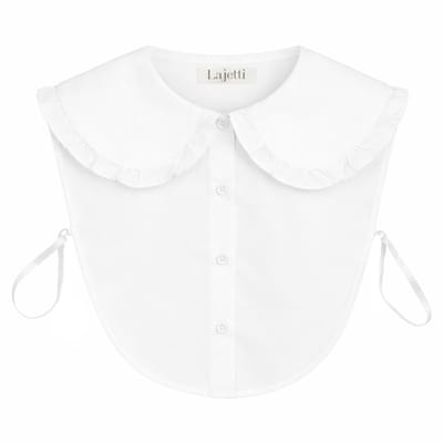 Lajetti - Los Kraagje met Grote Kraag Wit - Blouse Kraagje Dames