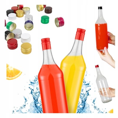 Bimberek Monopol - Drinkfles - 1L - Glazen - Inclusief Dop
